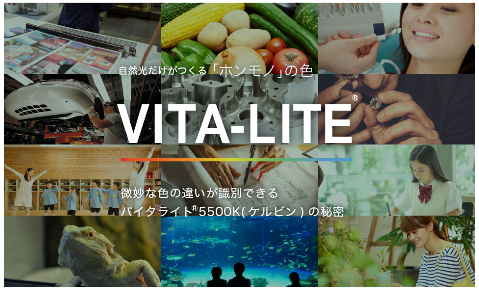 自然光だけがつくる「ホンモノ」の色 VITA-LITE®︎ 微妙な色の違いが識別できる バイタライト®5500K(ケルビン)の秘密