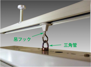 ライティングダクトレールに吊り下げて使う業務用照明器具